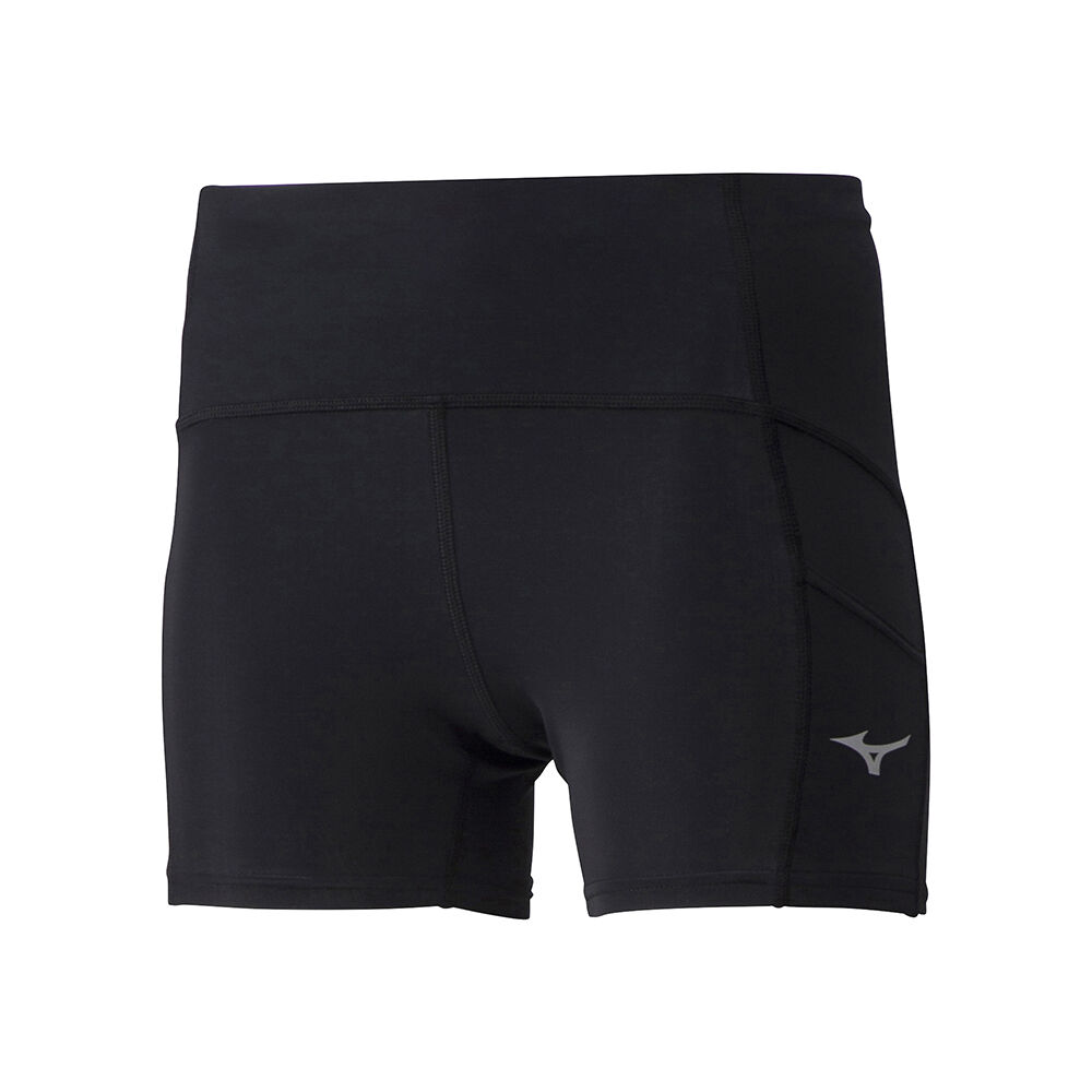 Mallas Mizuno Core Short Mujer Negras España UYOV-01284